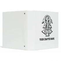 Alpha Tau Omega Interlocked Letters 3 Ring Binders