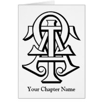 Alpha Tau Omega Interlocked Letters Card