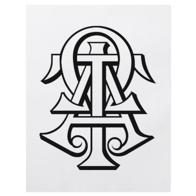 Alpha Tau Omega Interlocked Letters Flyer Design by AlphaTauOmega