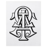 Alpha Tau Omega Interlocked Letters Flyer Design