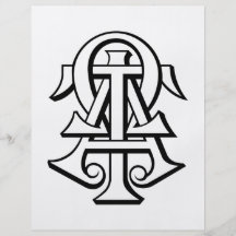 Alpha Tau Omega Interlocked Letters Flyer Design