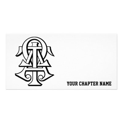 Alpha Tau Omega Interlocked Letters Photo Card by AlphaTauOmega