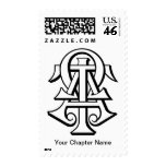 Alpha Tau Omega Interlocked Letters Stamps
