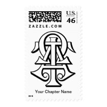Alpha Tau Omega Interlocked Letters Stamps