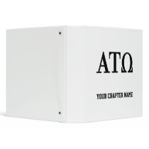 Alpha Tau Omega Letters 3 Ring Binder