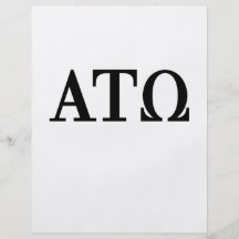 Alpha Tau Omega Letters Flyers