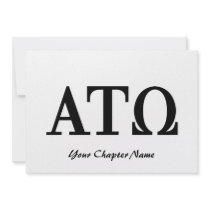 Alpha Tau Omega Letters Personalized Announcement