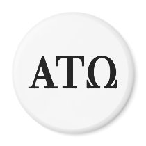 Alpha Tau Omega Letters Refrigerator Magnets
