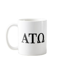 Alpha Tau Omega Letters Coffee Mug