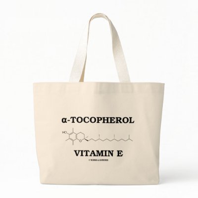 alpha-Tocopherol Vitamin E (Chemical Molecule) Canvas Bag by wordsunwords