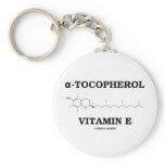 alpha-Tocopherol Vitamin E (Chemical Molecule) Key Chain