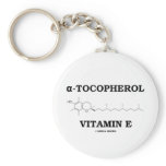 alpha-Tocopherol Vitamin E (Chemical Molecule) Key Chains