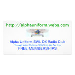Alpha Uniform Cards Photo Card Template