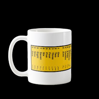 Alpha-Voice Morse Encoding Coffee Mugs