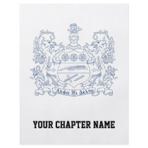Alpha Xi Delta Crest Blue Flyer Design