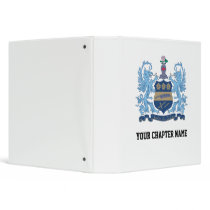 Alpha Xi Delta Crest Color 3 Ring Binder