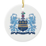 Alpha Xi Delta Crest Color Ornaments