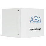 Alpha Xi Delta Letters Binder