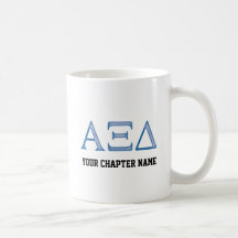 Alpha Xi Delta Letters Coffee Mugs