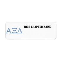 Alpha Xi Delta Letters labels