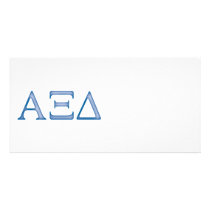 Alpha Xi Delta Letters Photo Cards