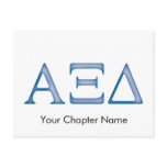 Alpha Xi Delta Letters Post Card