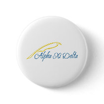 Alpha Xi Delta with Quill Pinback Buttons