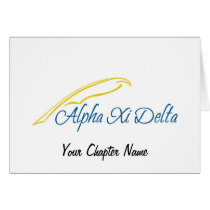 Alpha Xi Delta with Quill Cards