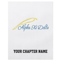 Alpha Xi Delta with Quill Flyer