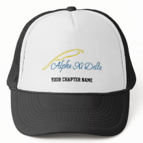 Alpha Xi Delta with Quill Mesh Hats