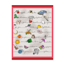 Alphabet A-Z Postcards