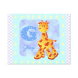 Alphabet Animal print on canvas template Canvas Prints