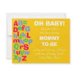 Alphabet Baby Shower Personalized Invite