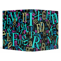 Alphabet Binder Black