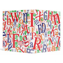 Alphabet Binder White