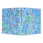 Alphabet Blue Binder