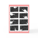 alphabet board cards