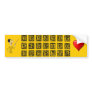 Alphabet  Bumper Sticker