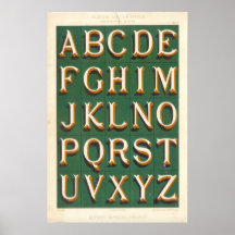 Alphabet (Capital letters imaginations) Print