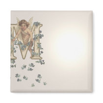 Alphabet Cherub Magnet