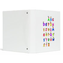 Alphabet Children 3 Ring Binder