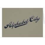 Alphabet City Card