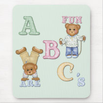 Alphabet Fun Teddy Bears mousepads