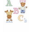 Alphabet Fun Teddy Bears t-shirts