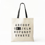 Alphabet Hi Canvas Bag