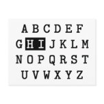 Alphabet Hi Post Card