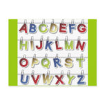 Alphabet Letters (4) Post Card