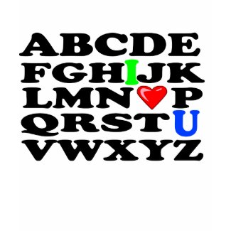 ALPHABET LOVE shirt