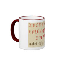 Alphabet Mug by monstervox Alphabet Mug