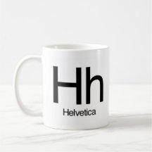 Alphabet Of Typography Mug - Helvetica